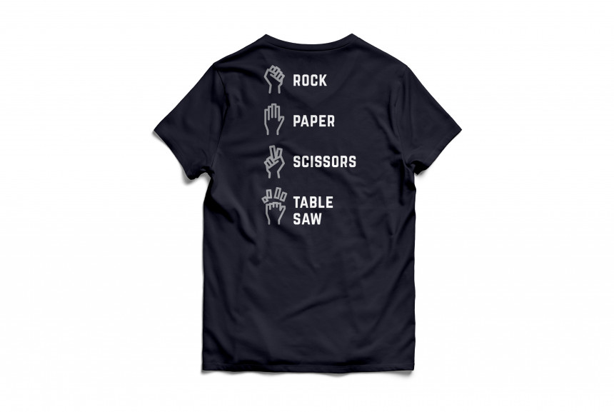 Navy PaperScissorRock Back