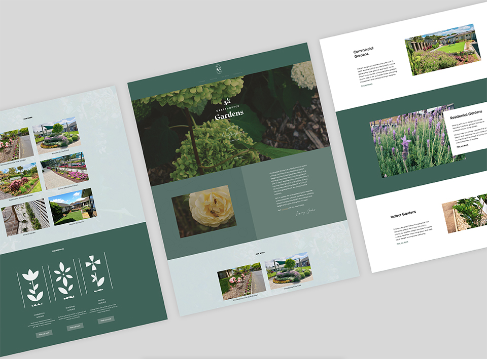 GrasshopperGardens WebsiteMockup