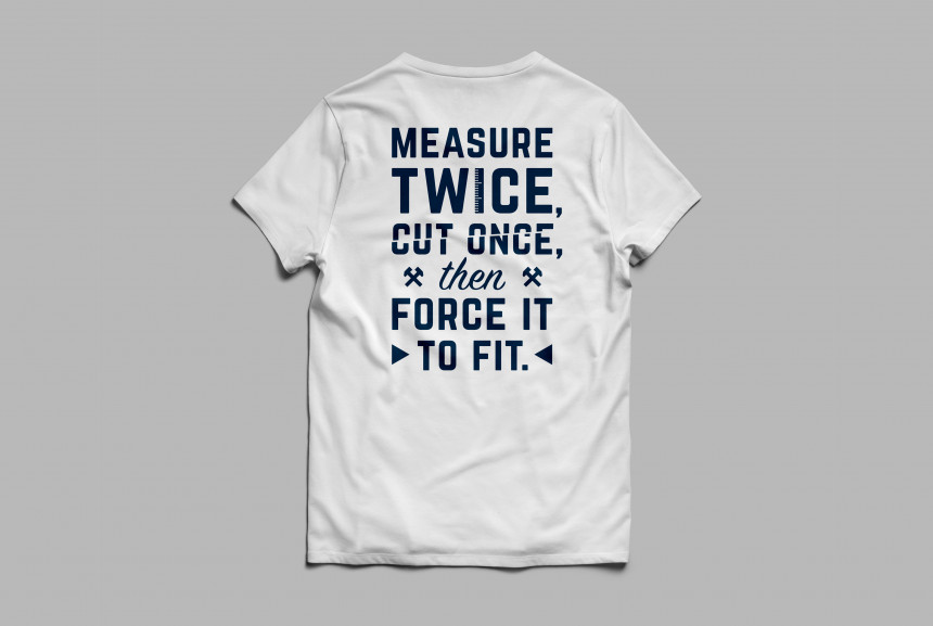 White CutMeasure Back